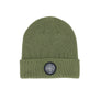 Compass Waffle Knit Toque - Olive Green
