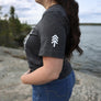 Compass Short-Sleeve Unisex T-Shirt - Heather Grey