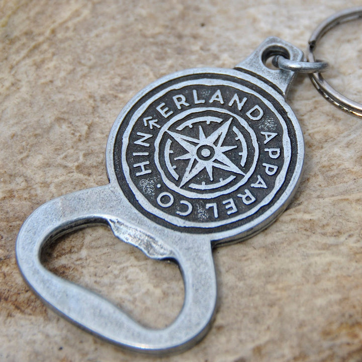 Hinterland Compass Bottle Opener Keychain