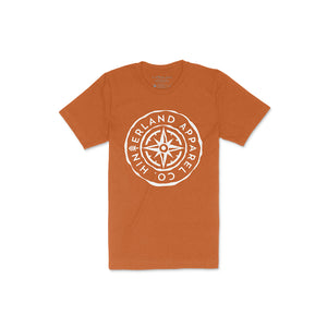 Compass Short-Sleeve Unisex T-Shirt - Heather Autumn