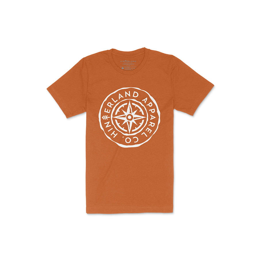 Compass Short-Sleeve Unisex T-Shirt - Heather Autumn