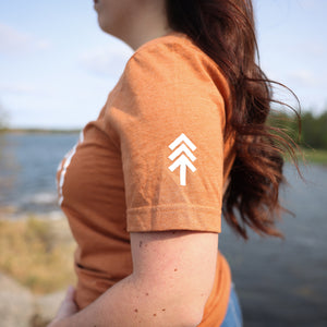 Compass Short-Sleeve Unisex T-Shirt - Heather Autumn