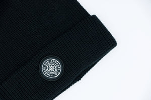 Compass Waffle Knit Toque - Black