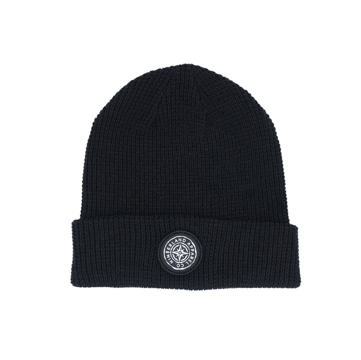 Compass Waffle Knit Toque - Black