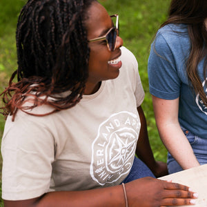 Compass Short-Sleeve Unisex T-Shirt - Heather Tan